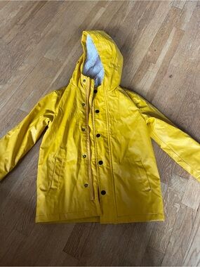HEMA Yellow Hooded Rain Jacket